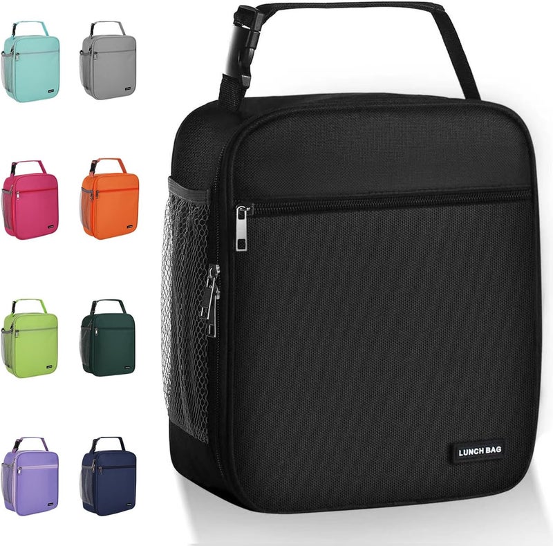 Lovoeo Lunch box Lunch bag for men women Insulated Lunchbox Lunch bags for Work Picnic Travel (Black) - Image 1